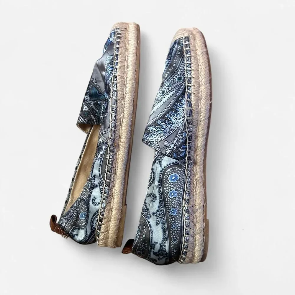 Cottagecore Coastal Sam Edelman Paisley Slip-On Flats – Size 6.5